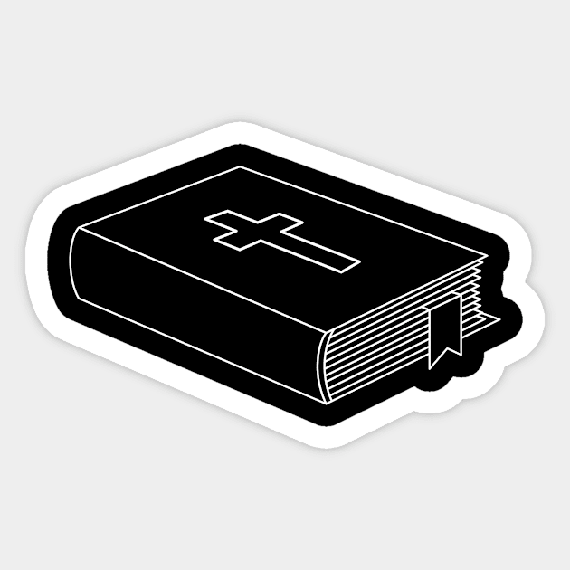 Black Bible Sticker by Fredonfire